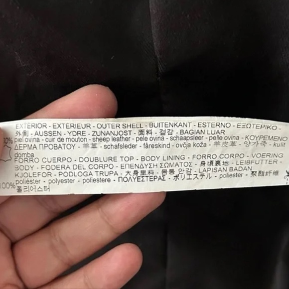 Zara TRF Quilted Motorcycle Black Crop Sheep Leather Silver Zip Size M Jacket. - Picture 6 of 9